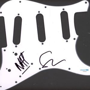 3OH3! SIGNED AUTOGRAPH STRAT GUITAR PICKGUARD ACOA SEAN & NATE