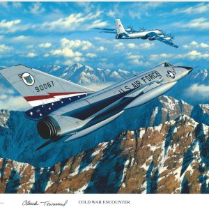 JOHN KANE CHUCK TOWNSEND SIGNED COLD WAR ENCOUNTER STAN STOKES PRINT