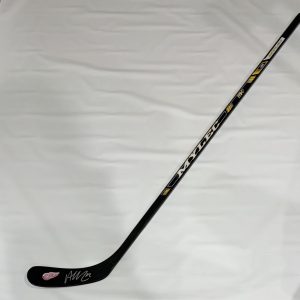 ALEX DEBRINCAT SIGNED HOCKEY STICK DETROIT RED WINGS PROOF JSA COA
