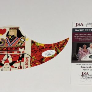 ED SHEERAN SIGNED CUSTOM ACOUSTIC PICKGUARD JOKER & THE QUEEN JSA COA