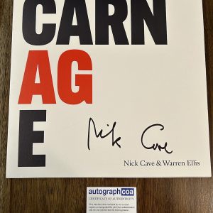 ‘Nick Cave’ Signed ‘Carnage’ Vinyl Album The Bad Seeds ACOA PROOF