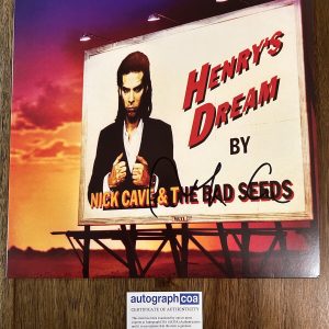 ‘Nick Cave’ Signed ‘Henry’s Dream’ Vinyl Album The Bad Seeds ACOA PROOF