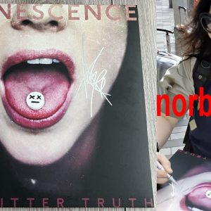 AMY LEE SIGNED EVANESCENCE THE BITTER TRUTH VINYL EXACT VIDEO PROOF BECKETT COA