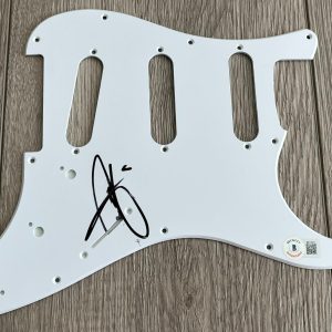 CHRISTINA AGUILERA SIGNED STRIPPED GUITAR PICKGUARD w/PROOF & BECKETT BAS COA