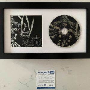ADAM DARSKI NERGAL SIGNED BEHEMOTH EZKATON FRAMED CD w/PROOF AUTOGRAPH COA ACOA