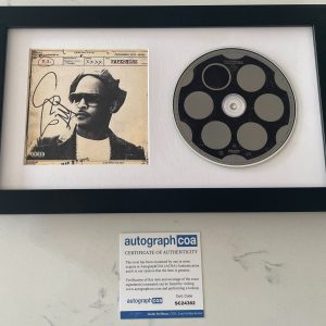 T.I. TIP SIGNED PAPERWORK FRAMED & MATTED CD AUTOGRAPH COA ACOA CLIFFORD HARRIS