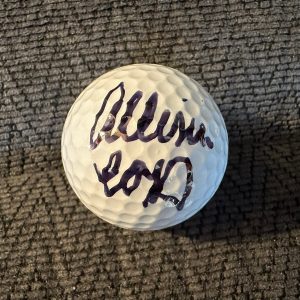 Allisen Corpuz Signed Golf Ball Autographed Breast Cancer Awareness LPGA