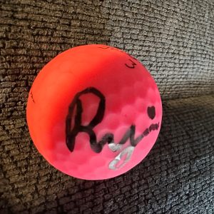 Ruoning Yin Signed Pink Golf Ball Autographed Breast Cancer Awareness LPGA