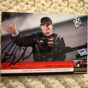 Signed Trading Card Ricky Carmichael Nascar Autographed Motocross AMA Supercross