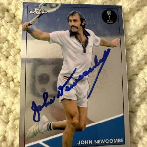 John Newcombe Signed Trading Card Autographed Tennis Legend