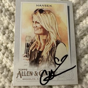 Courtney Hansen Signed Trading Card Autographed Allen & Ginter