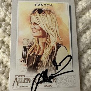 Courtney Hansen Signed Trading Card Autographed Allen & Ginter