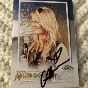 Courtney Hansen Signed Trading Card Autographed Allen & Ginter