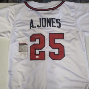 ANDRUW JONES #25 ATLANTA BRAVES 10X GG SIGNED AUTO CUSTOM JERSEY XL JSA COA *