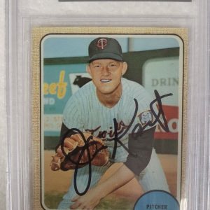 1968 TOPPS JIM KATT MINNESOTA TWINS SIGNED AUTOGRAPHED #450 CARD BECKETT AUTH