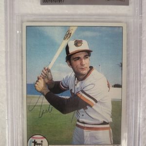 1979 TOPPS MARK BELANGER BALTIMORE ORIOLES AUTOGRAPHED SIGNED #65 CARD BECKETT