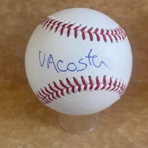 VICTOR ACOSTA REDS SIGNED AUTOGRAPHED M.L. BASEBALL BECKETT AUTH