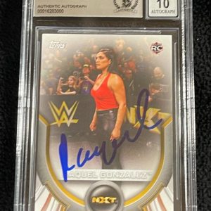 Raquel Gonzalez Signed 2020 Topps WWE Rookie Card BAS Certified Auto Grade 10