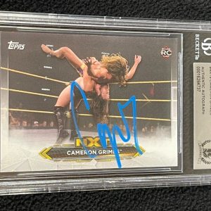 Cameron Grimes Signed 2020 Topps NXT WWE Rookie Card #9 BAS Certified