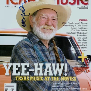 WILLIE NELSON Signed Autograph Texas Music Magazine Cover JSA COA