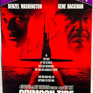 GENE HACKMAN Signed Autograph DVD Cover "Crimson Tide" JSA COA
