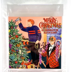 ELTON JOHN Signed Autograph Slabbed Encapsulated "Merry Christmas" PSA DNA