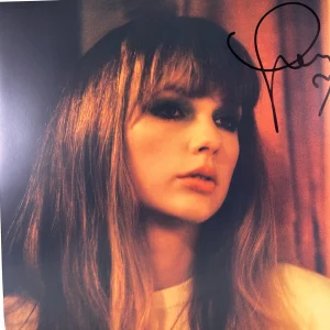 TAYLOR SWIFT Signed Autograph Vinyl LP Insert "Midnights" Jade Green Vinyl JSA