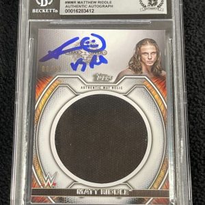 Matt Riddle Signed 2021 WWE Undisputed Relic Card BAS Certified Auto Grade 10