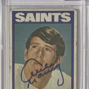 1972 TOPPS ARCHIE MANNING SIGNED ROOKIE CARD BAS BECKETT GEM MINT 10 AUTOGRAPH