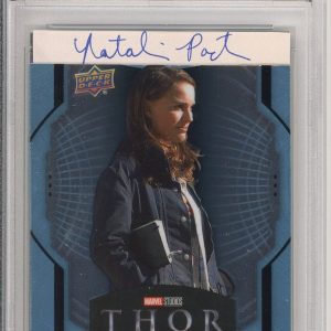 2022 Upper Deck Marvel THOR Natalie Portman SIGNED Cut Card Jane Foster PSA DNA