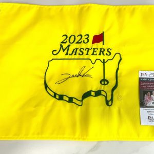 Jon Rahm Hand Signed 2023 Augusta National Masters Flag PGA JSA Cert Coa #2