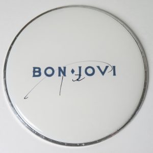 Tico Torres BON JOVI Signed Autograph Auto 10" Drumhead Drum Head JSA