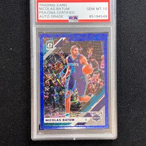 Copy of 2019-20 Panini Donruss Optic #24 Nicolas Batum Signed Card AUTO PSA Slab