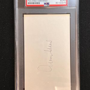 Jerry West Signed index card Auto PSA Slabbed Lakers