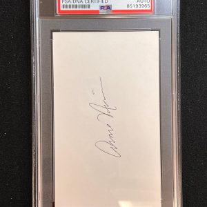 Arnie Risen Signed index card Auto PSA Slabbed Ohio State