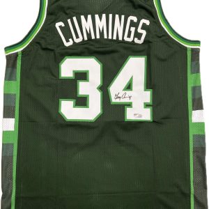 Terry Cummings Signed Jersey Tristar Authenticated Milwaukee Bucks Autographed