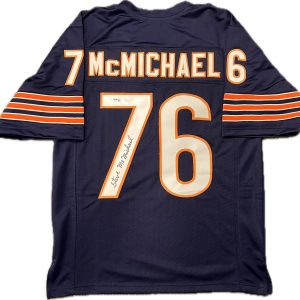 STEVE McMICHAEL Signed Jersey PSA/DNA Chicago Bears Autographed