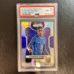 2018 Panini Prizm World Cup Hyper Prizm #85 Ousmane Dembele PSA NM MT 8