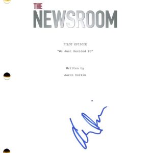 Allison Pill Signed Autograph Aaron Sorkin The Newsroom Pilot Script Screenplay