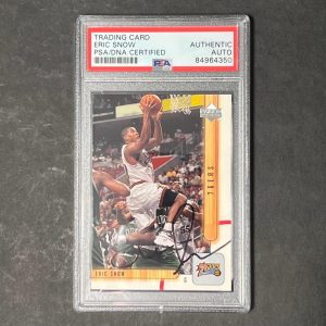 2001-02 Upper Deck #127 Eric Snow Signed Card Auto PSA Slabbed 76ers