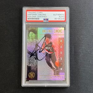 2019-20 Panini Illusions #69 ANFERNEE SIMONS Signed Rookie Card AUTO PSA Slabbed