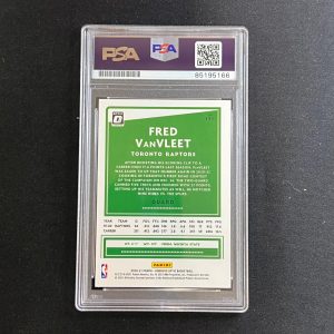 2020-21 Panini Donruss Optic #131 Fred VanVleet Signed Card AUTO PSA Slabbed Rap
