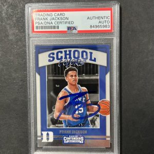 2017-18 Panini Contenders Draft Picks #22 Frank Jackson Signed Card AUTO PSA Sla