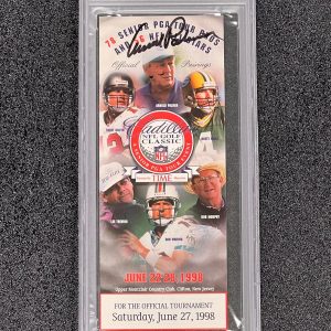 Arnold Palmer Signed Golf Pamphlet PSA/DNA AUTO 9 Autographed PGA