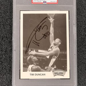 Tim Duncan signed photo PSA MINT 9 Encapsulated San Antonio Spurs Autographed
