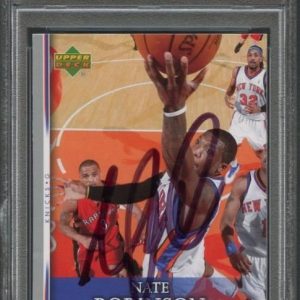 2007-08 Upper Deck First Edition #101 Nate Robinson Signed Rookie Card AUTO PSA