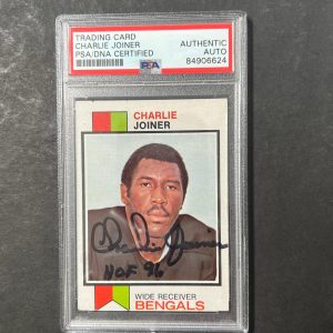 1973 Topps #467 Charlie Joiner Signed Card PSA AUTO Slabbed Bengals