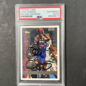 1997-98 Topps #98 DOUG CHRISTIE Signed Card AUTO PSA Slabbed Raptors