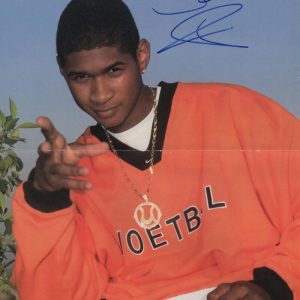 Usher Raymond Signed Autograph 10.5x16 Folded Magazine Photo Poster w/ JSA COA