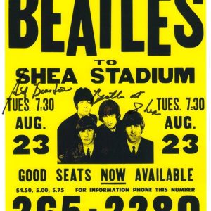 Sid Bernstein Signed Autograph 11x17 Return of The Beatles Replica Poster w/ JSA